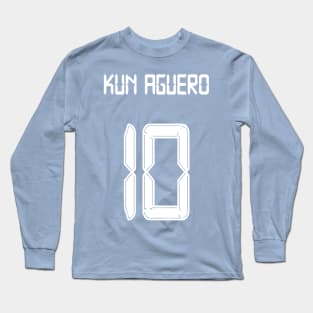 Kun Aguero Man City 10 shirt Long Sleeve T-Shirt